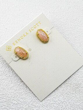 Kendra Scott Rose Quartz Stud Earrings
